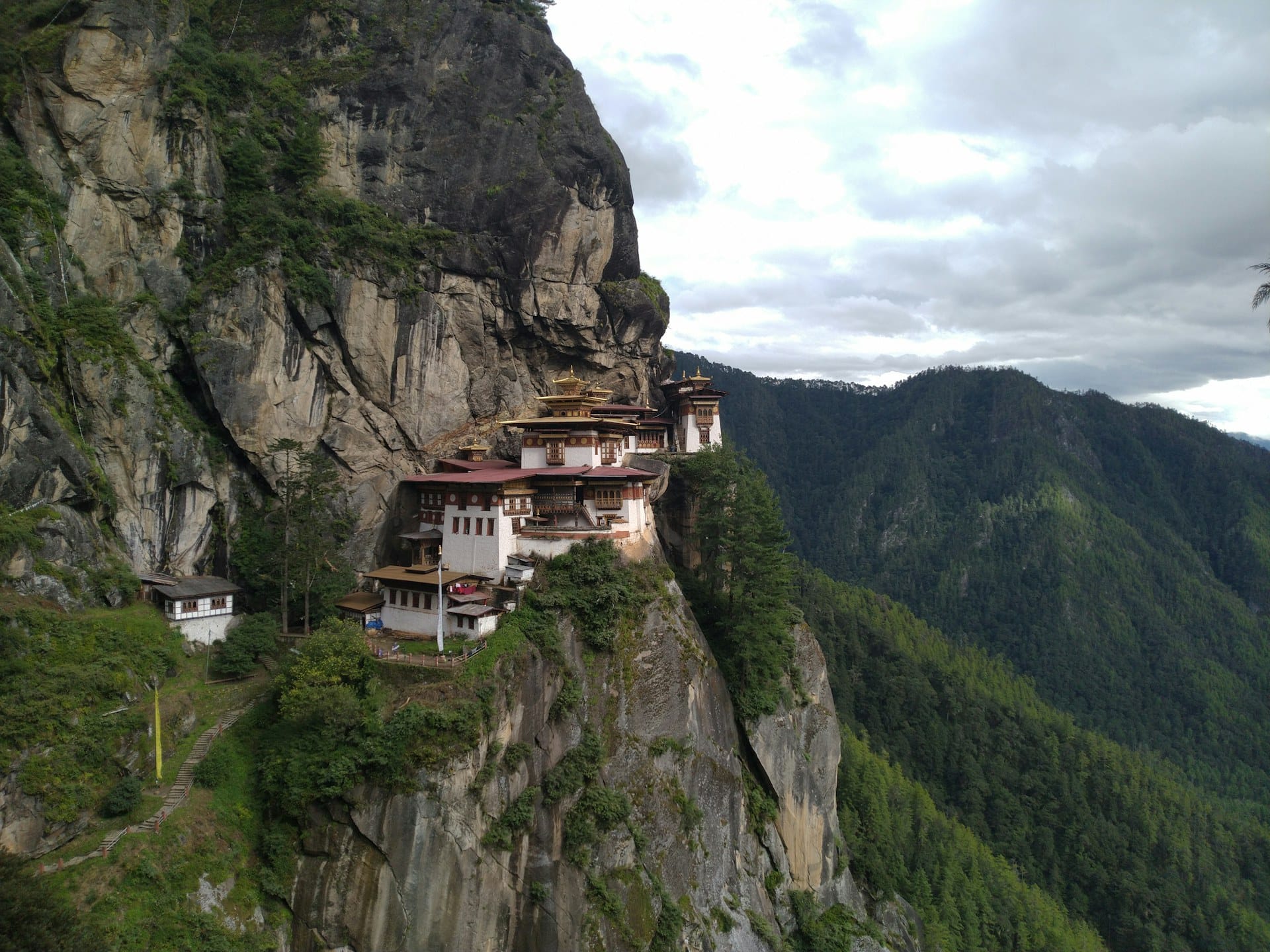 Paro Taktsang, the Tiger's Nest monastery, on a Himalayan cliff, Bhutan